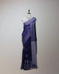 PRUSSIAN BLUE TUSSAR SILK SAREE