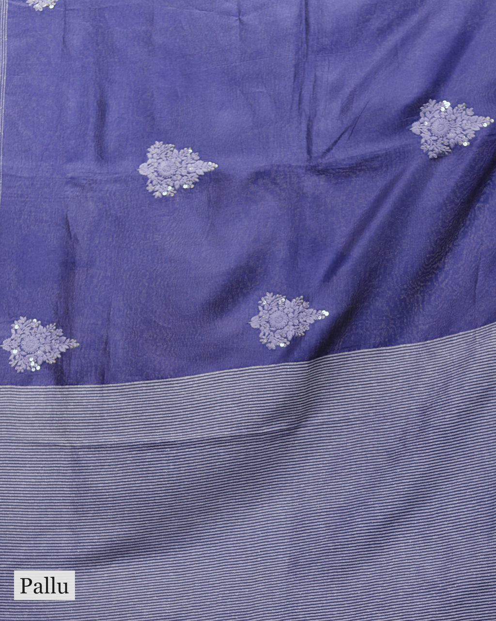 PRUSSIAN BLUE TUSSAR SILK SAREE