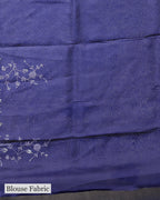 PRUSSIAN BLUE TUSSAR SILK SAREE