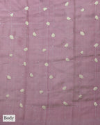 DARK MAHOGANY TUSSAR SILK SAREE