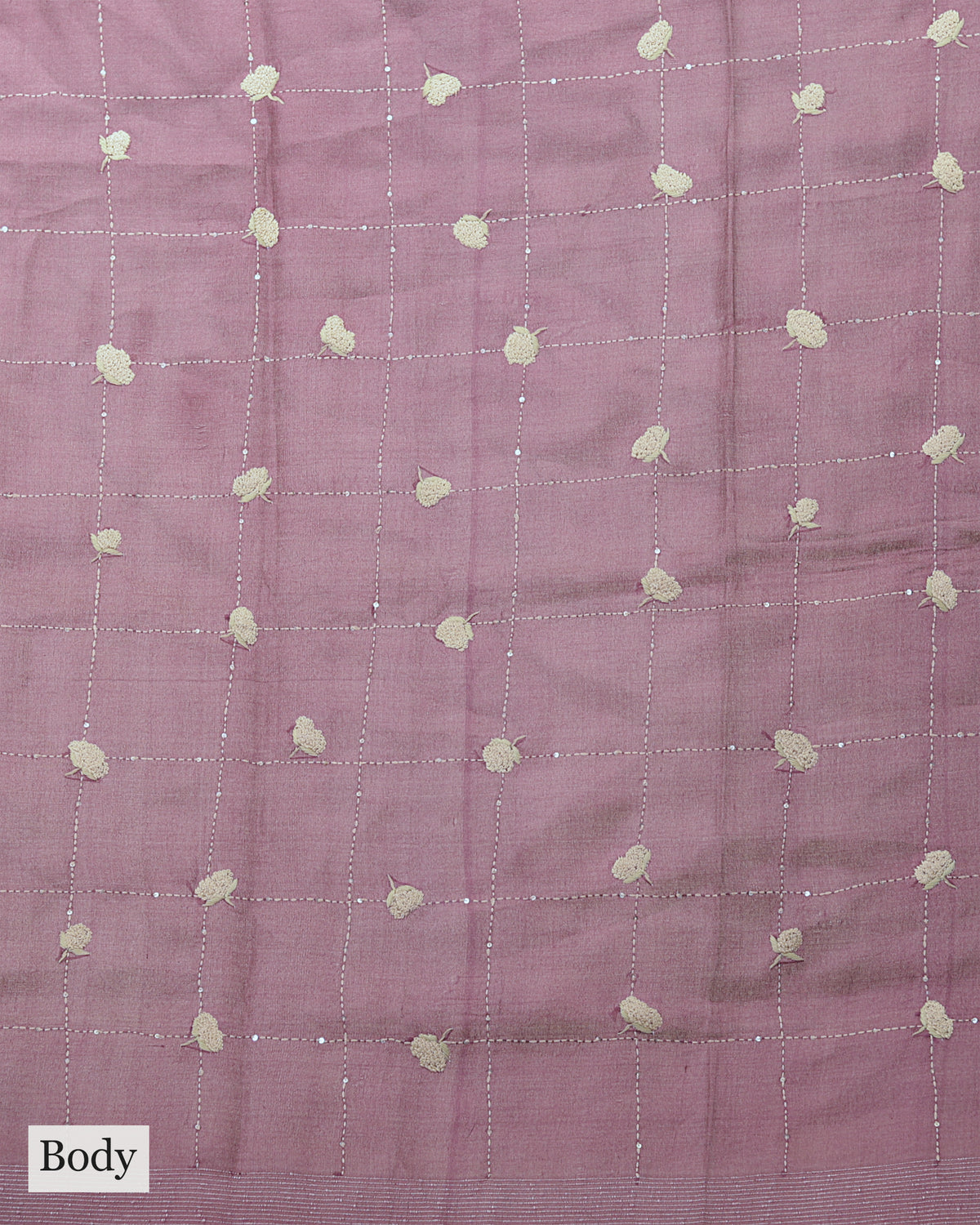 DARK MAHOGANY TUSSAR SILK SAREE