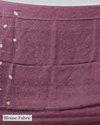 DARK MAHOGANY TUSSAR SILK SAREE