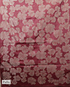 BRICK RED TUSSAR SILK SAREE