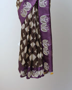 MOCHA BROWN TUSSAR SILK SAREE