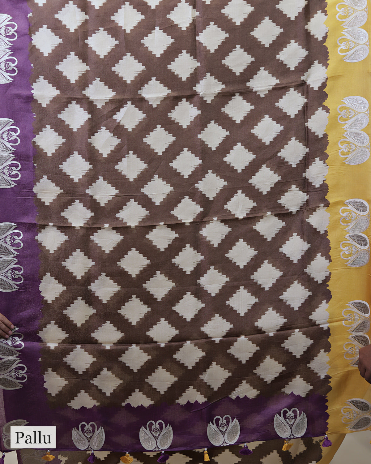 MOCHA BROWN TUSSAR SILK SAREE