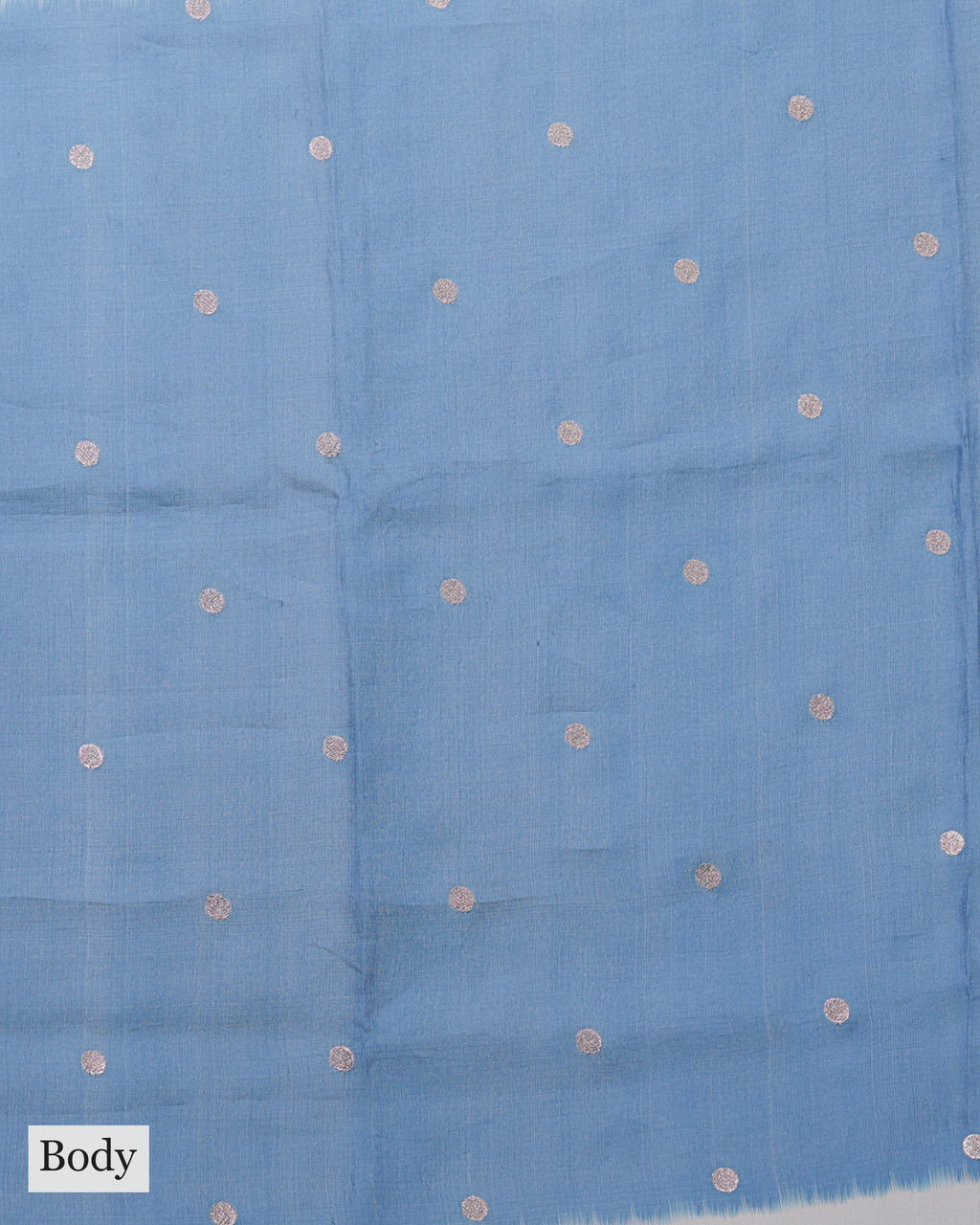 CERULEAN BLUE TUSSAR SILK SAREE