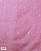 ROSE PINK TUSSAR SILK SAREE