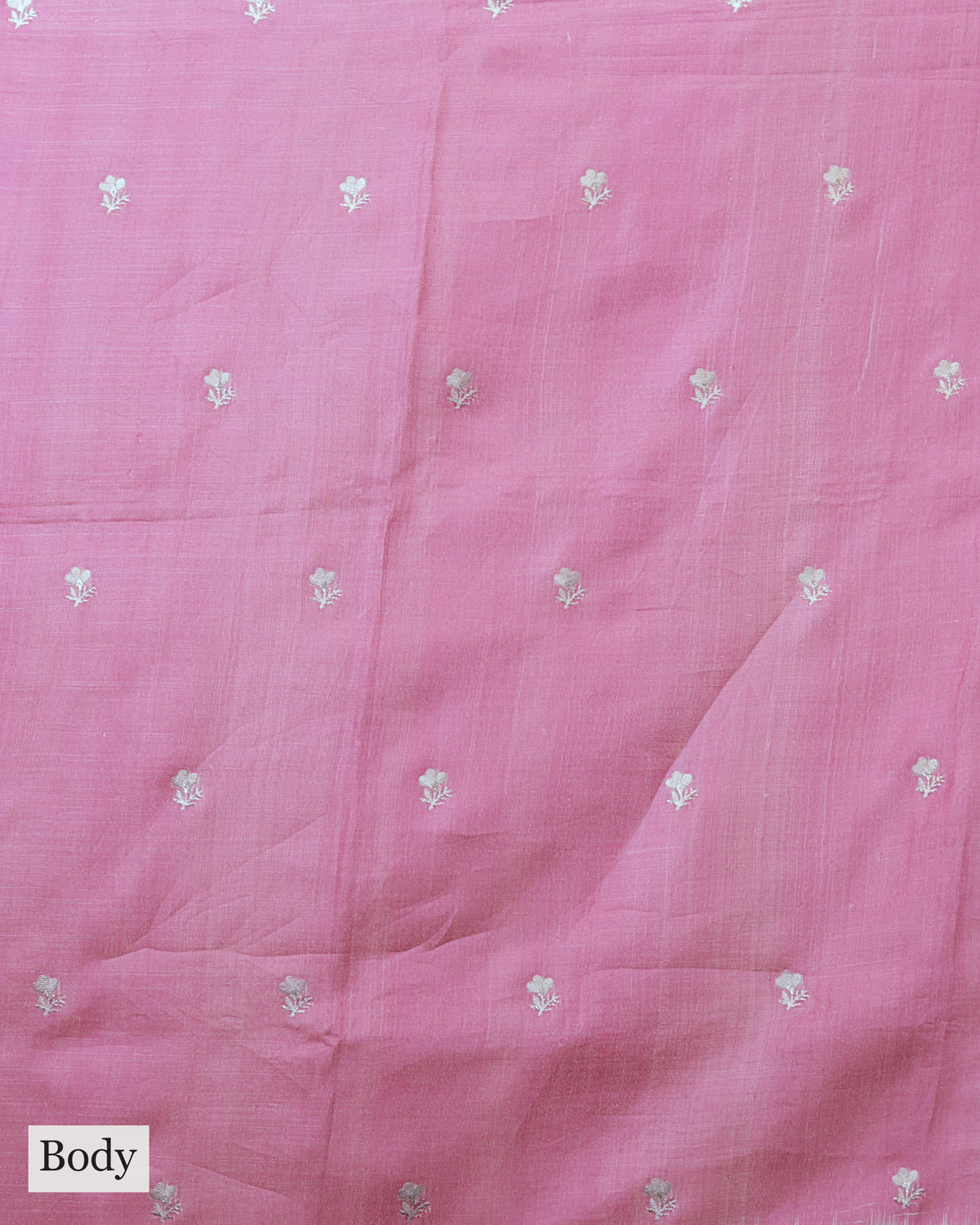 ROSE PINK TUSSAR SILK SAREE