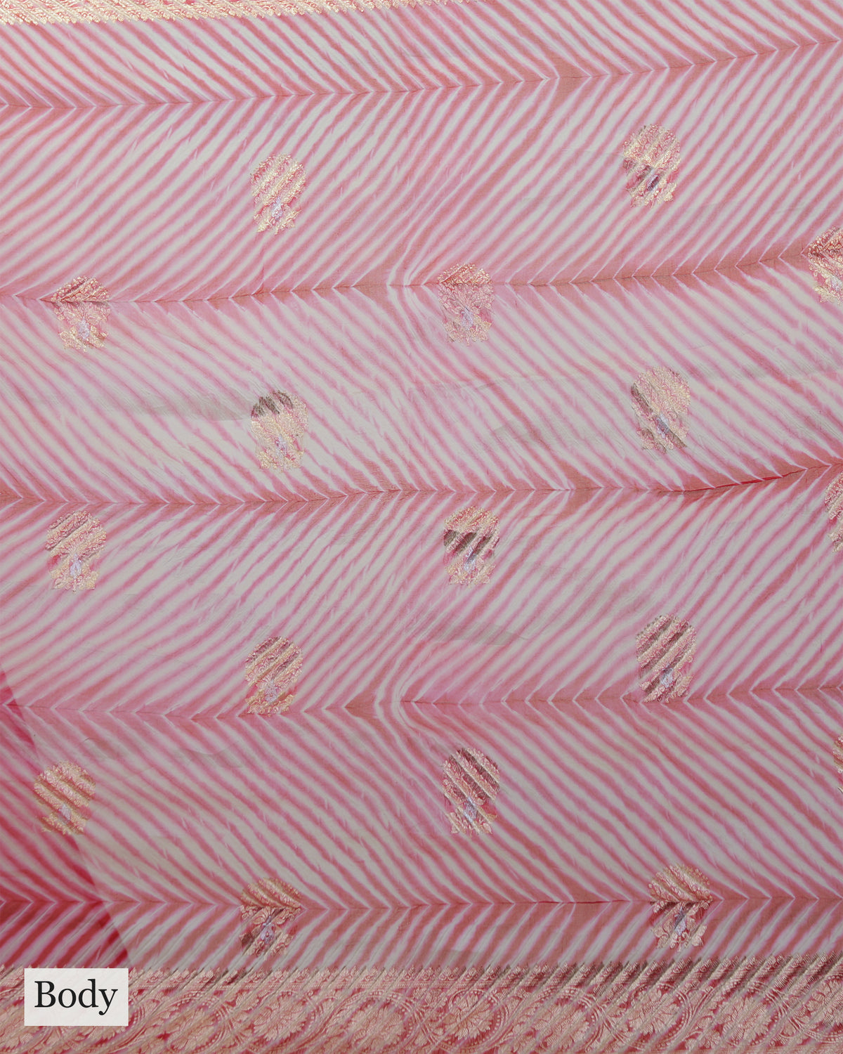 CRIMSON RED LEHERIYA ORGANZA SAREE