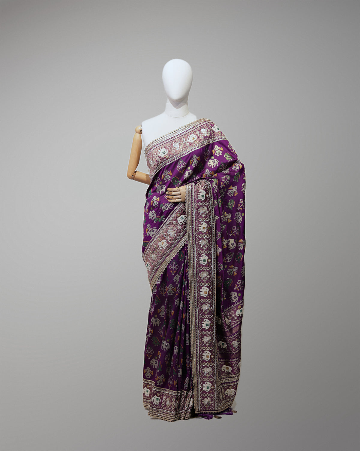 ROYAL PURPLE PATOLA BANARASI SILK SAREE