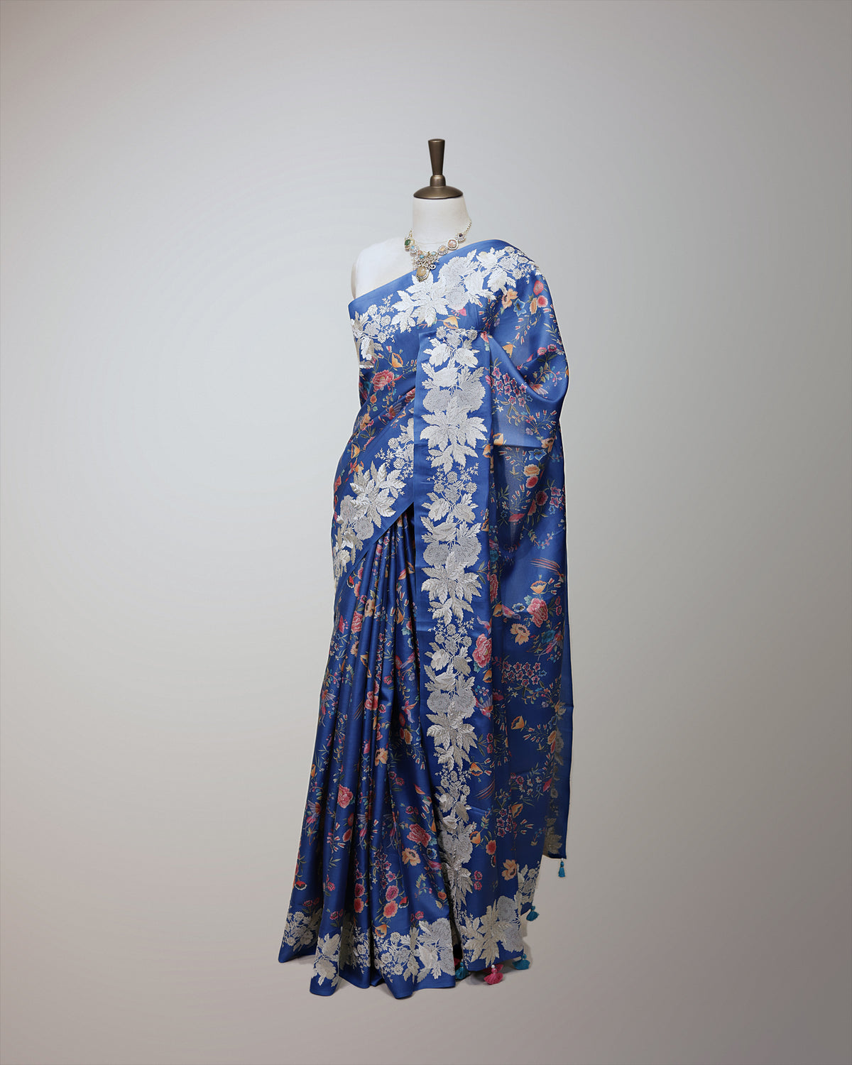 ULTRAMARINE BLUE TUSSAR SILK SAREE