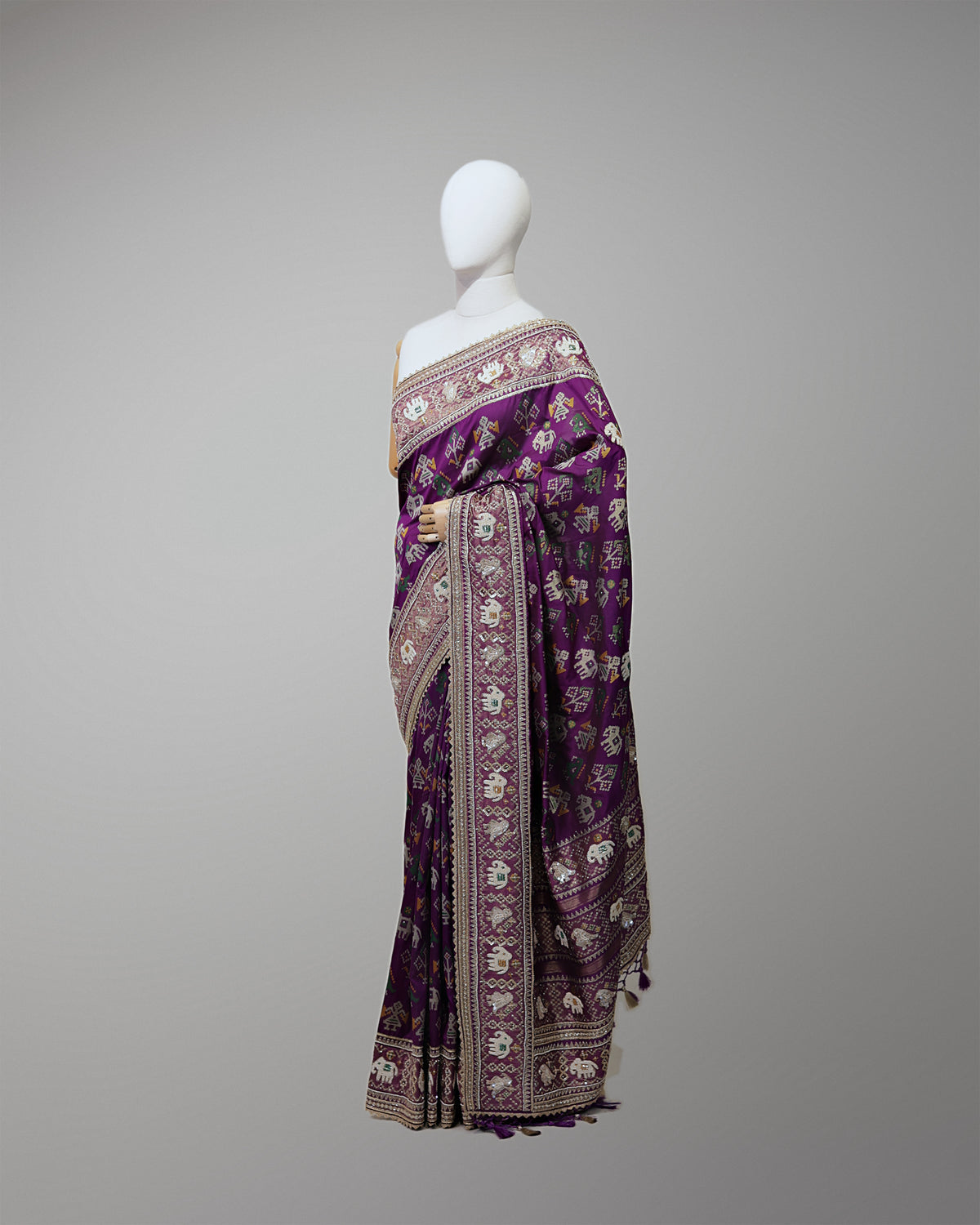ROYAL PURPLE PATOLA BANARASI SILK SAREE