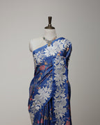 ULTRAMARINE BLUE TUSSAR SILK SAREE
