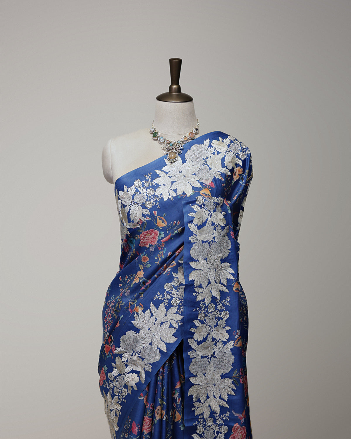 ULTRAMARINE BLUE TUSSAR SILK SAREE