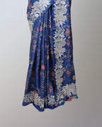 ULTRAMARINE BLUE TUSSAR SILK SAREE