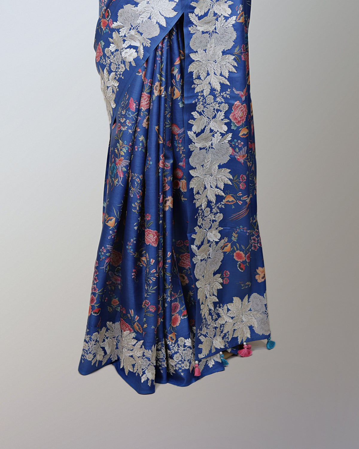 ULTRAMARINE BLUE TUSSAR SILK SAREE