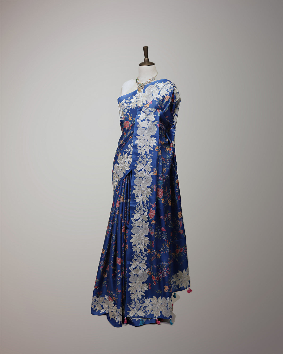 ULTRAMARINE BLUE TUSSAR SILK SAREE