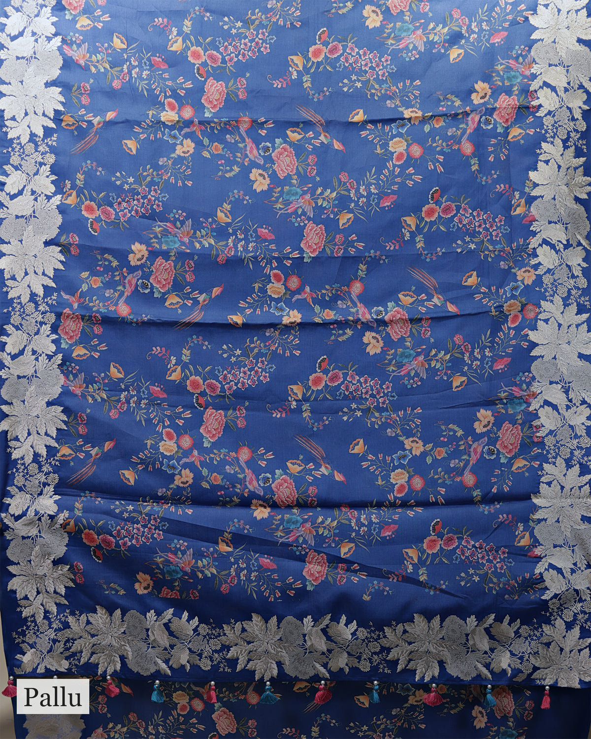 ULTRAMARINE BLUE TUSSAR SILK SAREE