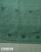 FOREST GREEN LEHERIYA ORGANZA SAREE