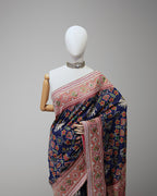 NAVY BLUE PATOLA BANARASI SILK SAREE