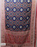 NAVY BLUE PATOLA BANARASI SILK SAREE