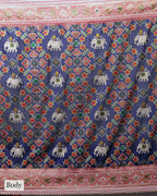 NAVY BLUE PATOLA BANARASI SILK SAREE
