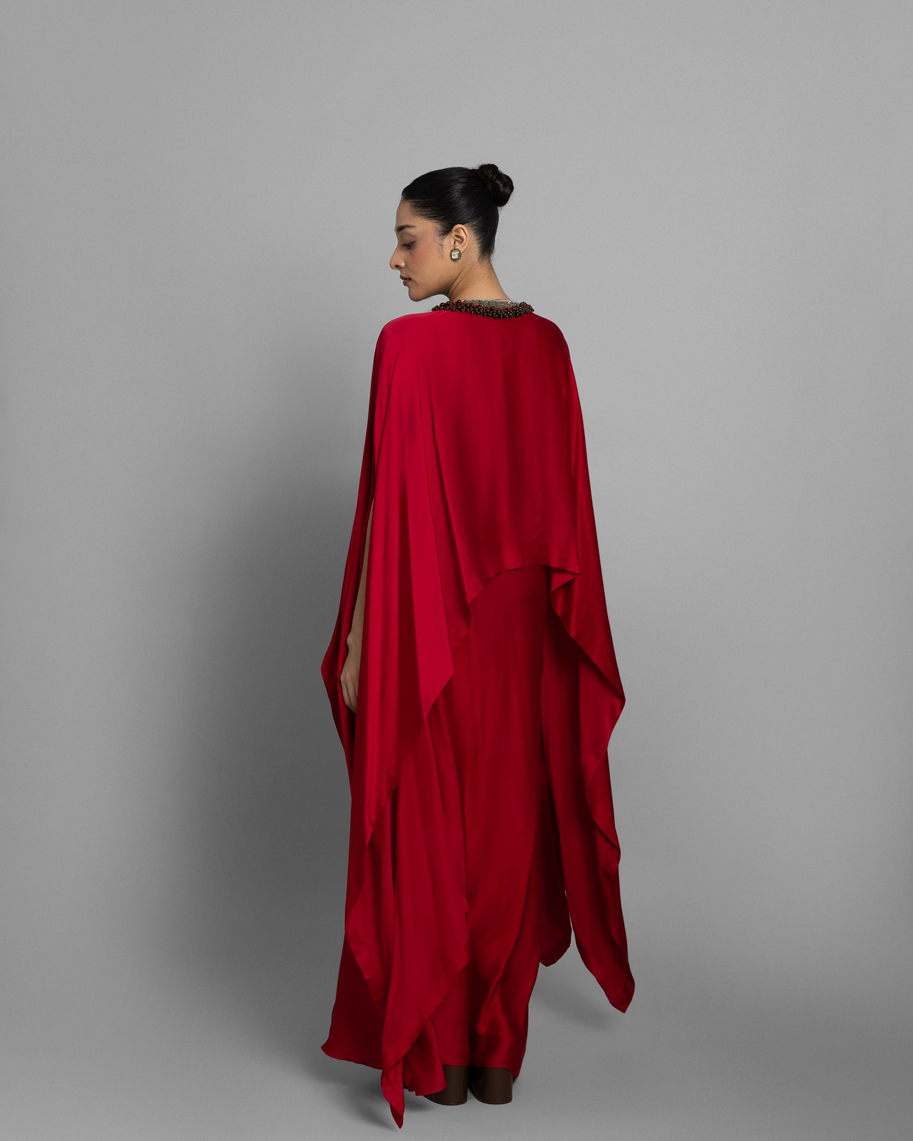 ANTIQUE ZARDOZI HIGH-LOW KAFTAN SET