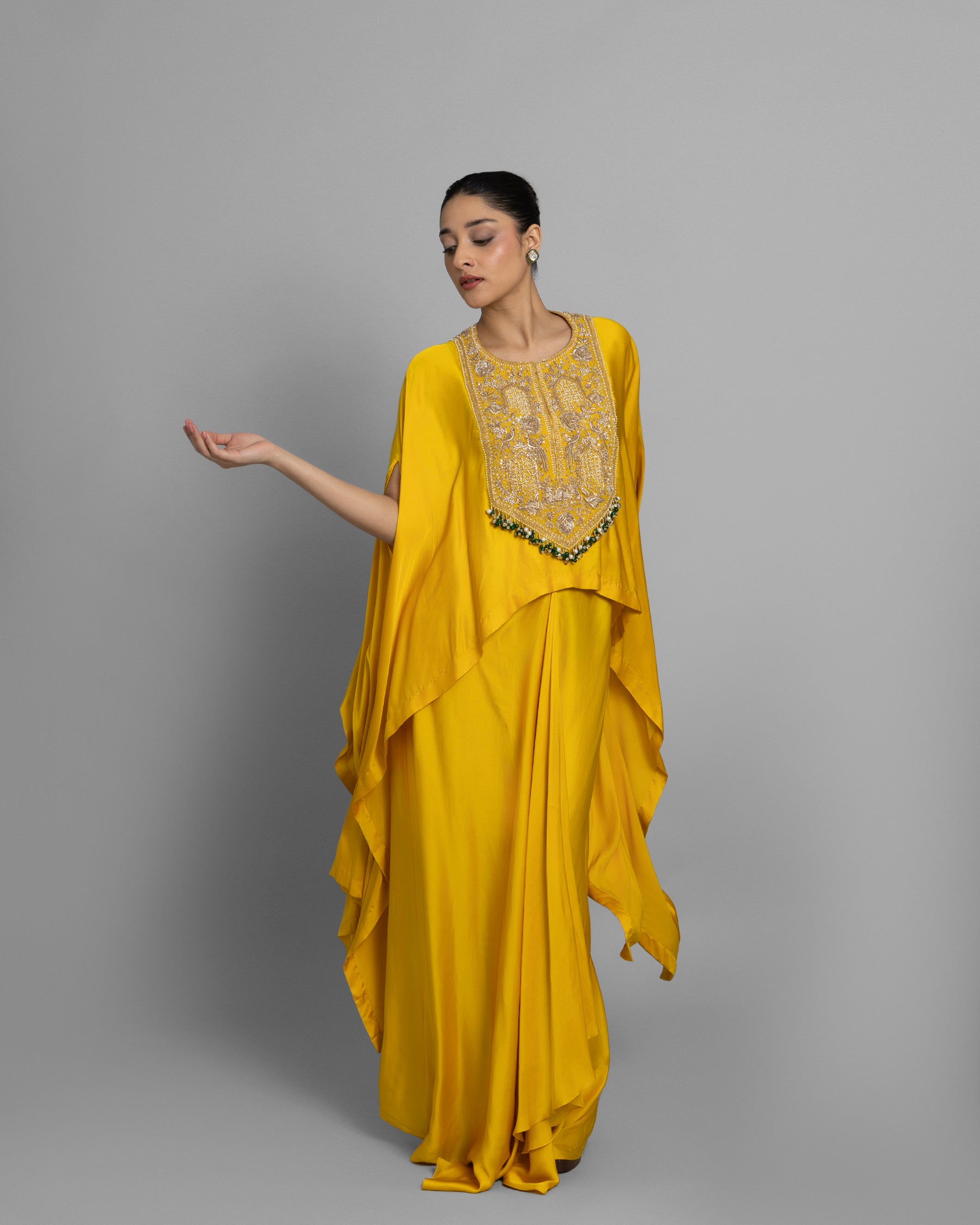 ZARDOZI HIGH-LOW KAFTAN SET