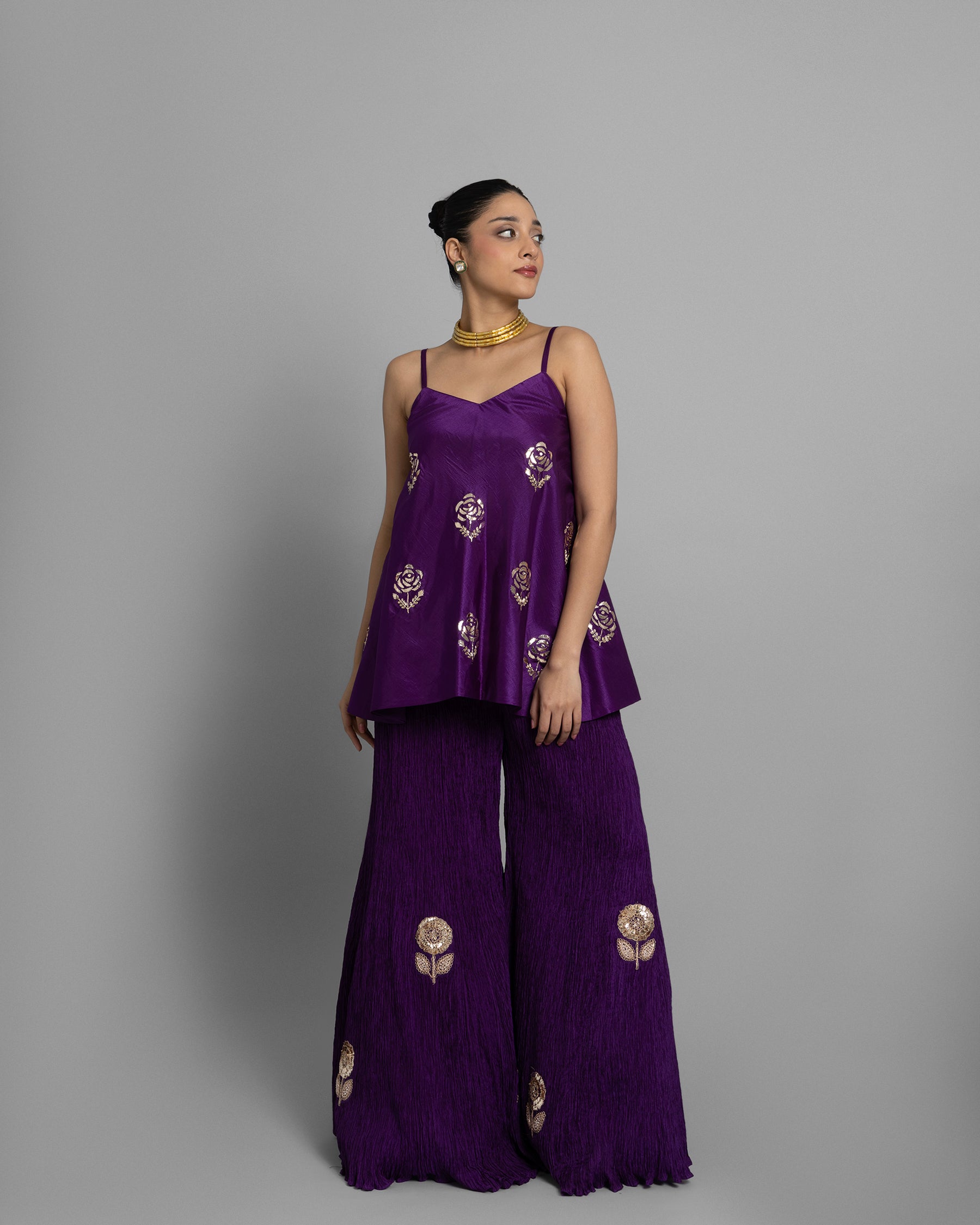 MUKAISH FLARED PALAZZO SET