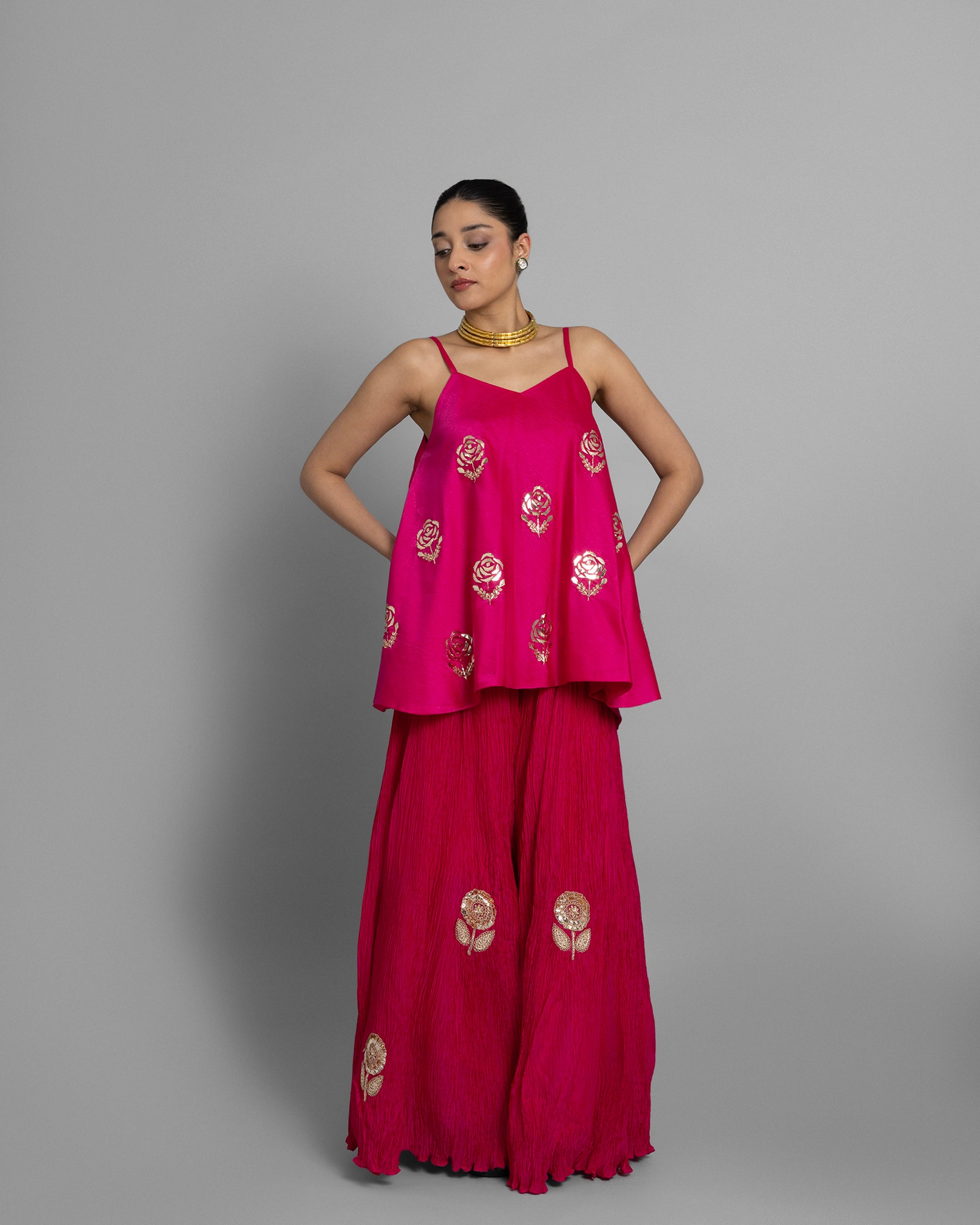 MUKAISH FLARED PALAZZO SET