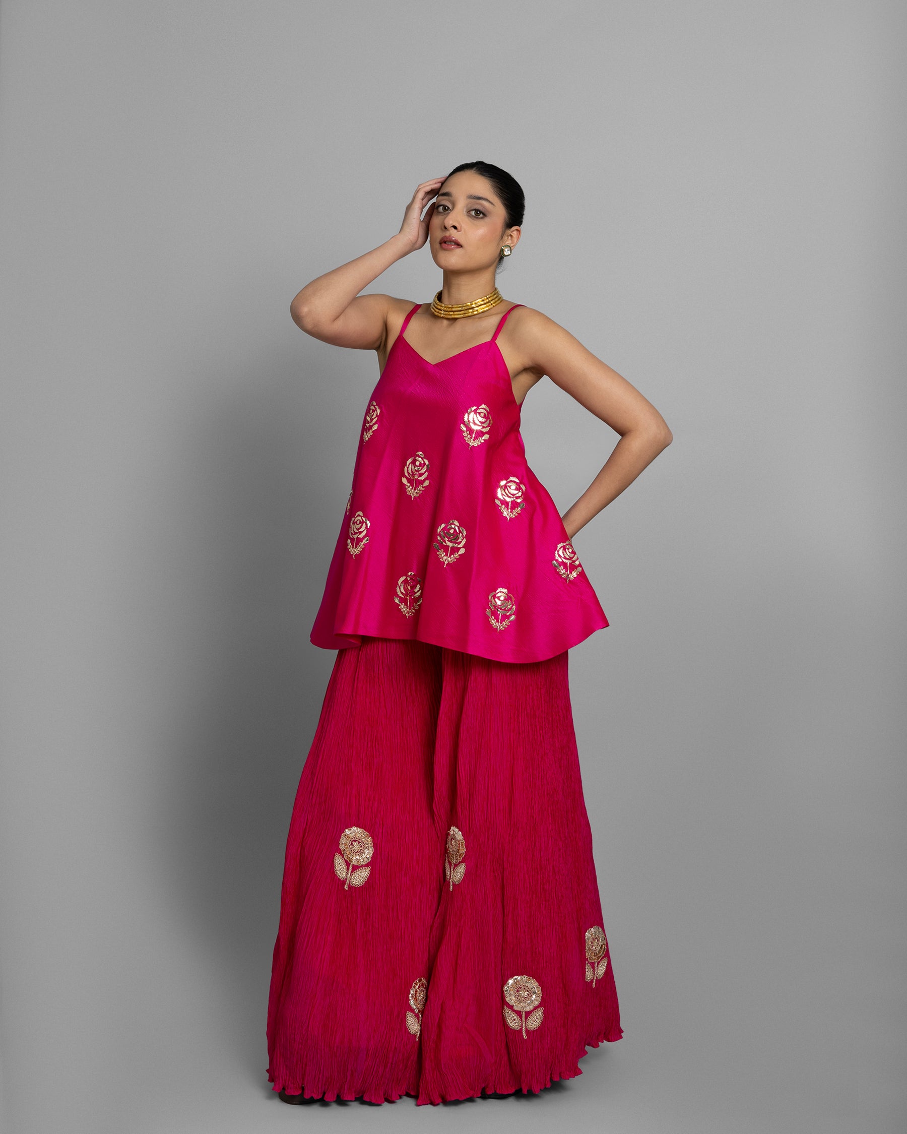 MUKAISH FLARED PALAZZO SET