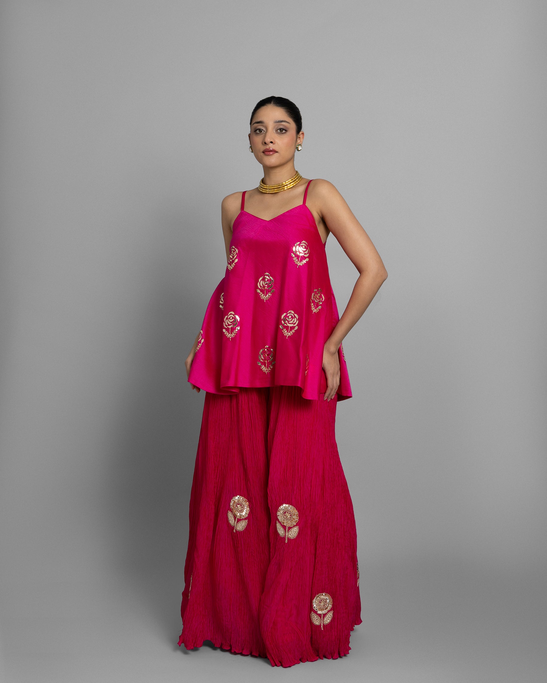 MUKAISH FLARED PALAZZO SET