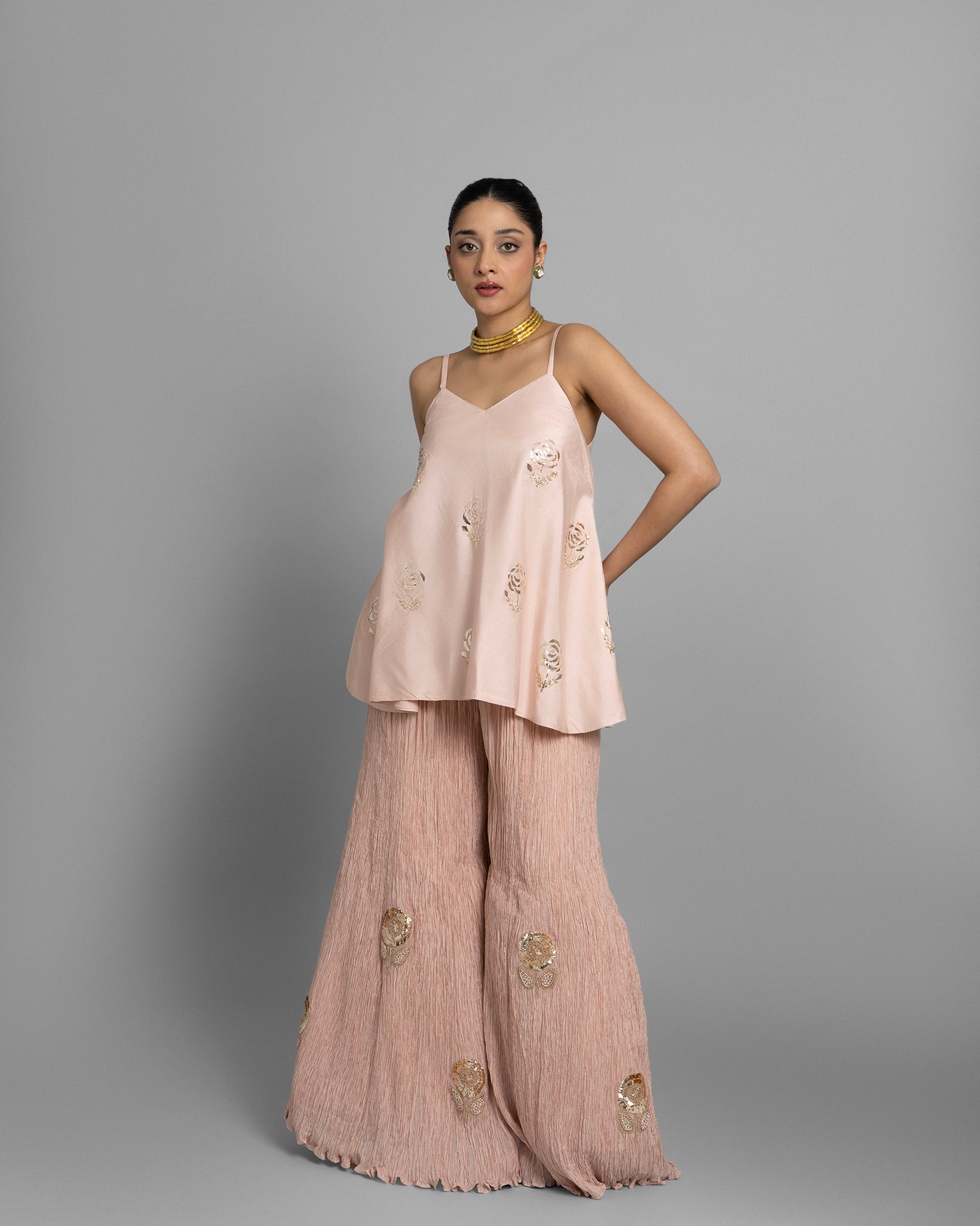 MUKAISH FLARED PALAZZO SET