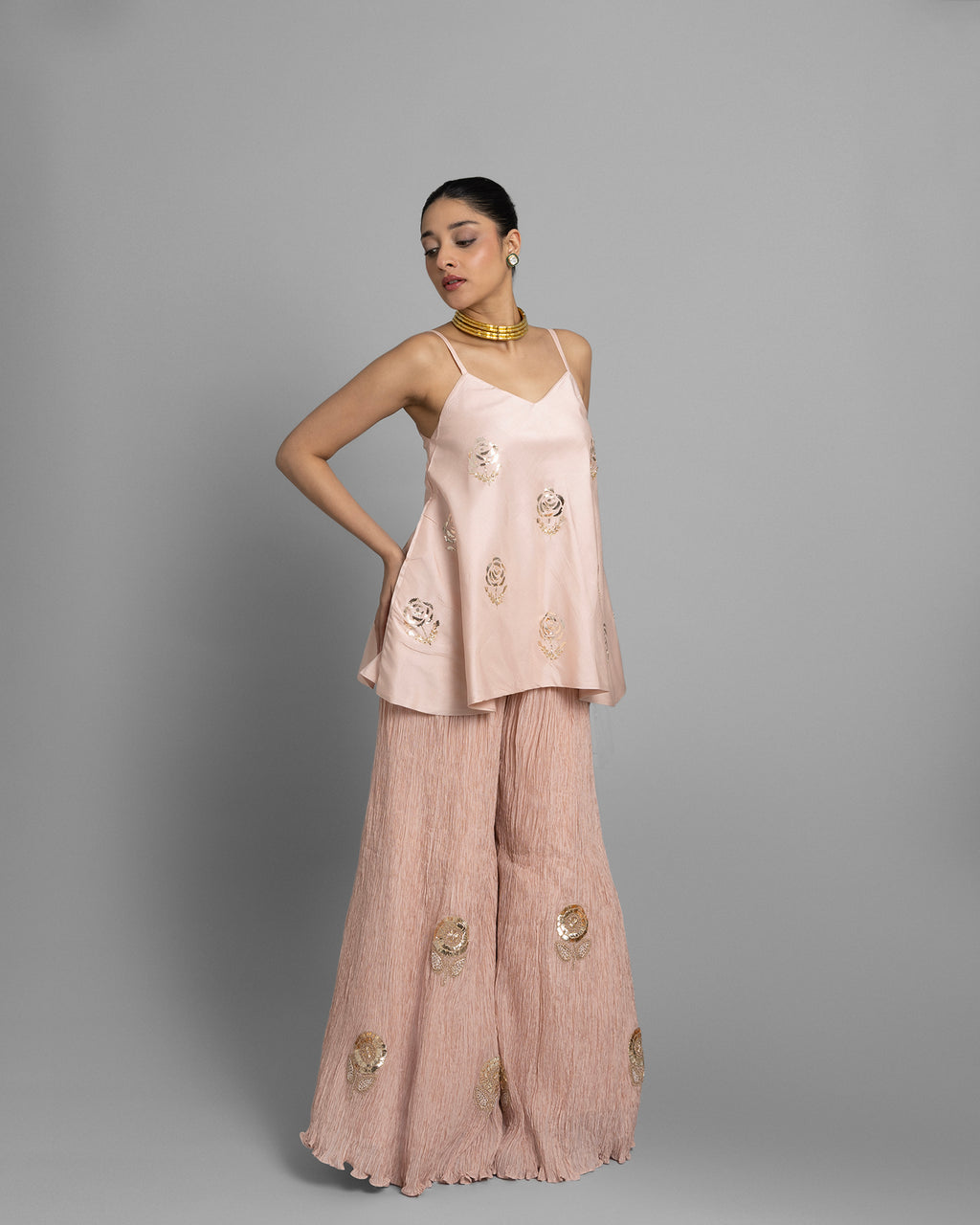MUKAISH FLARED PALAZZO SET