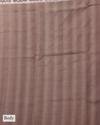 CHESTNUT BROWN TUSSAR SILK SAREE