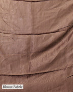 CHESTNUT BROWN TUSSAR SILK SAREE