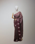 ESPRESSO BROWN TUSSAR SILK SAREE