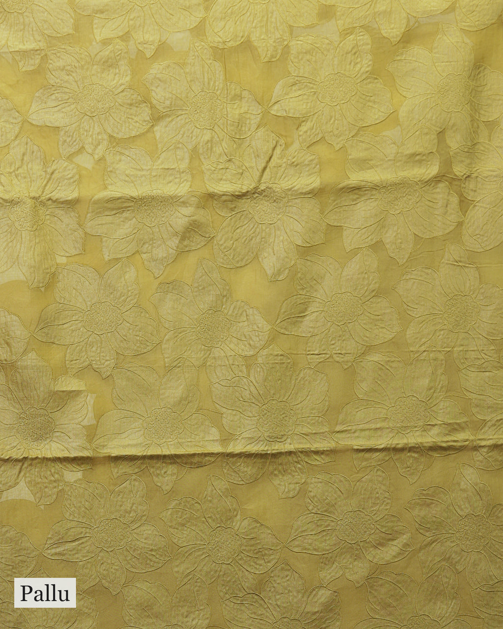 MUSTARD TUSSAR SILK SAREE