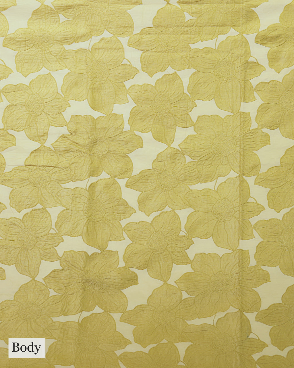 MUSTARD TUSSAR SILK SAREE