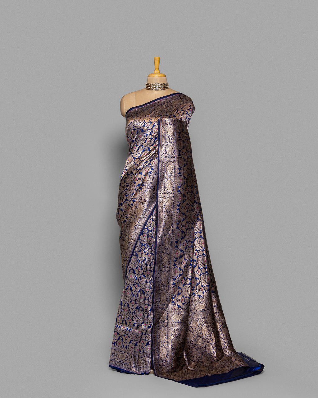 TINCHOI MEENAKARI WOVEN BANARASI SILK SAREE