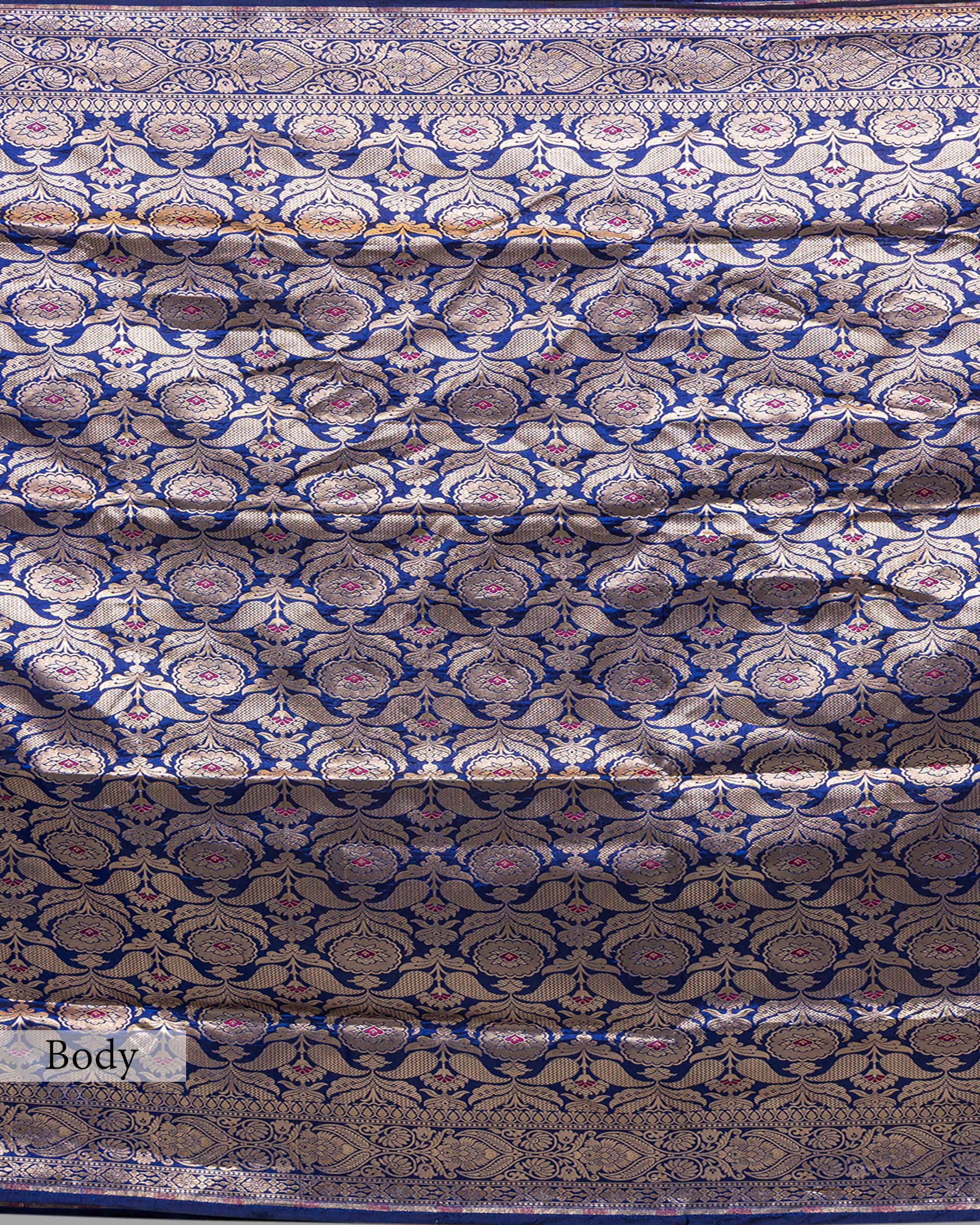 TINCHOI MEENAKARI WOVEN BANARASI SILK SAREE