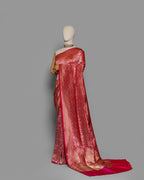 ROSE ZARI WOVEN BANARASI SILK SAREE