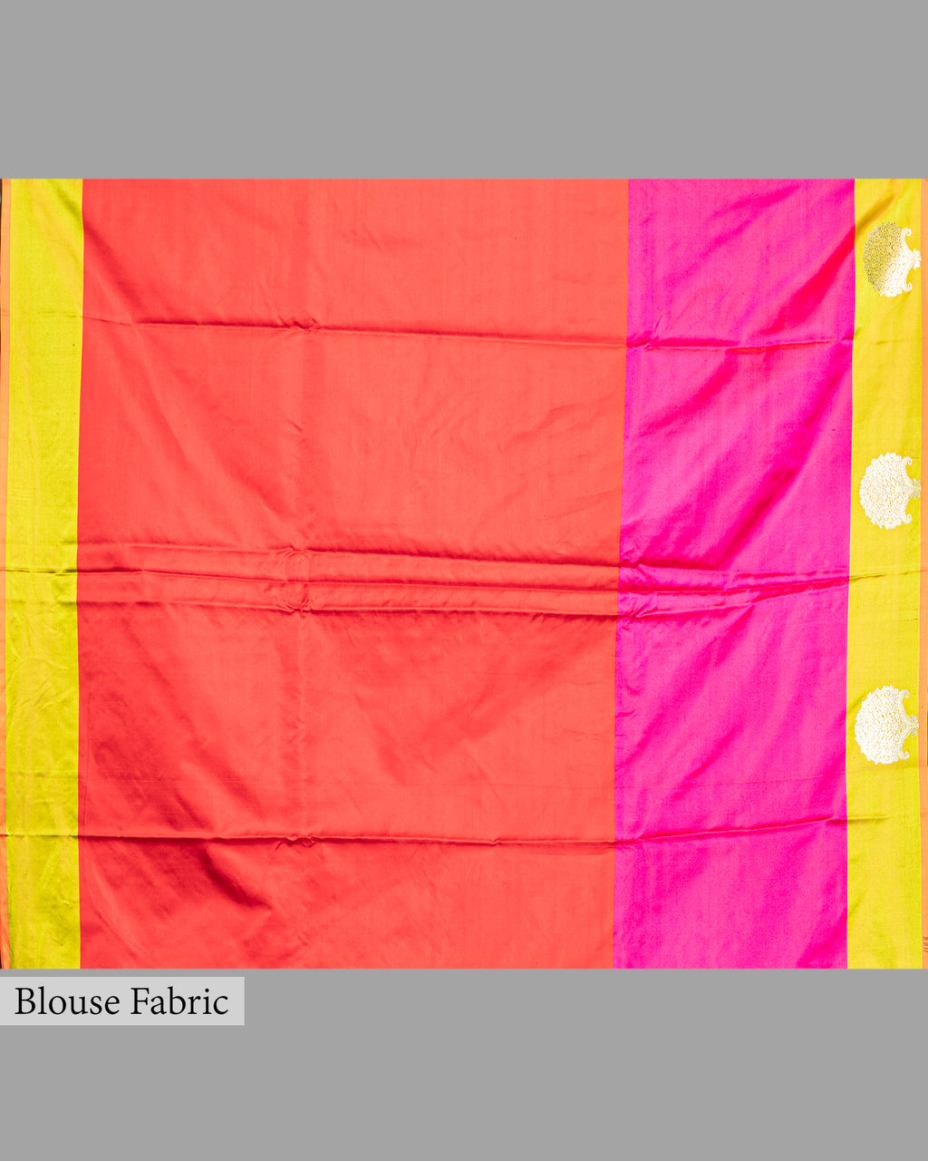 MASHRU SILK SAREE WITH CONTRAST BANARASI BORDER
