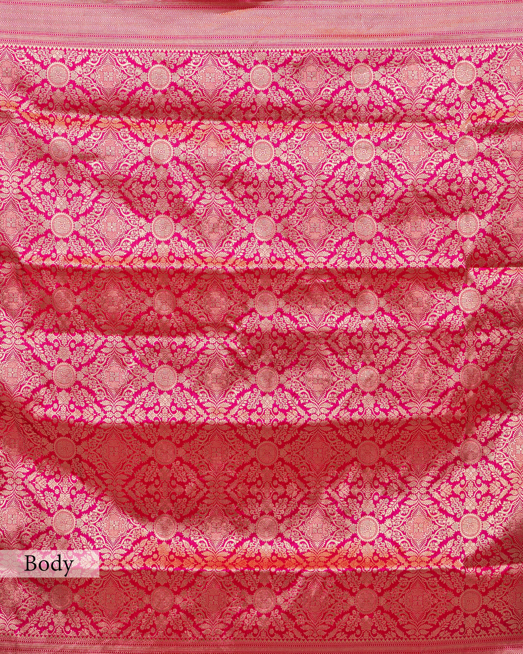 ROSE ZARI WOVEN BANARASI SILK SAREE