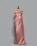 BLUSH PINK TINCHOI MEENAKARI BANARASI SILK SAREE