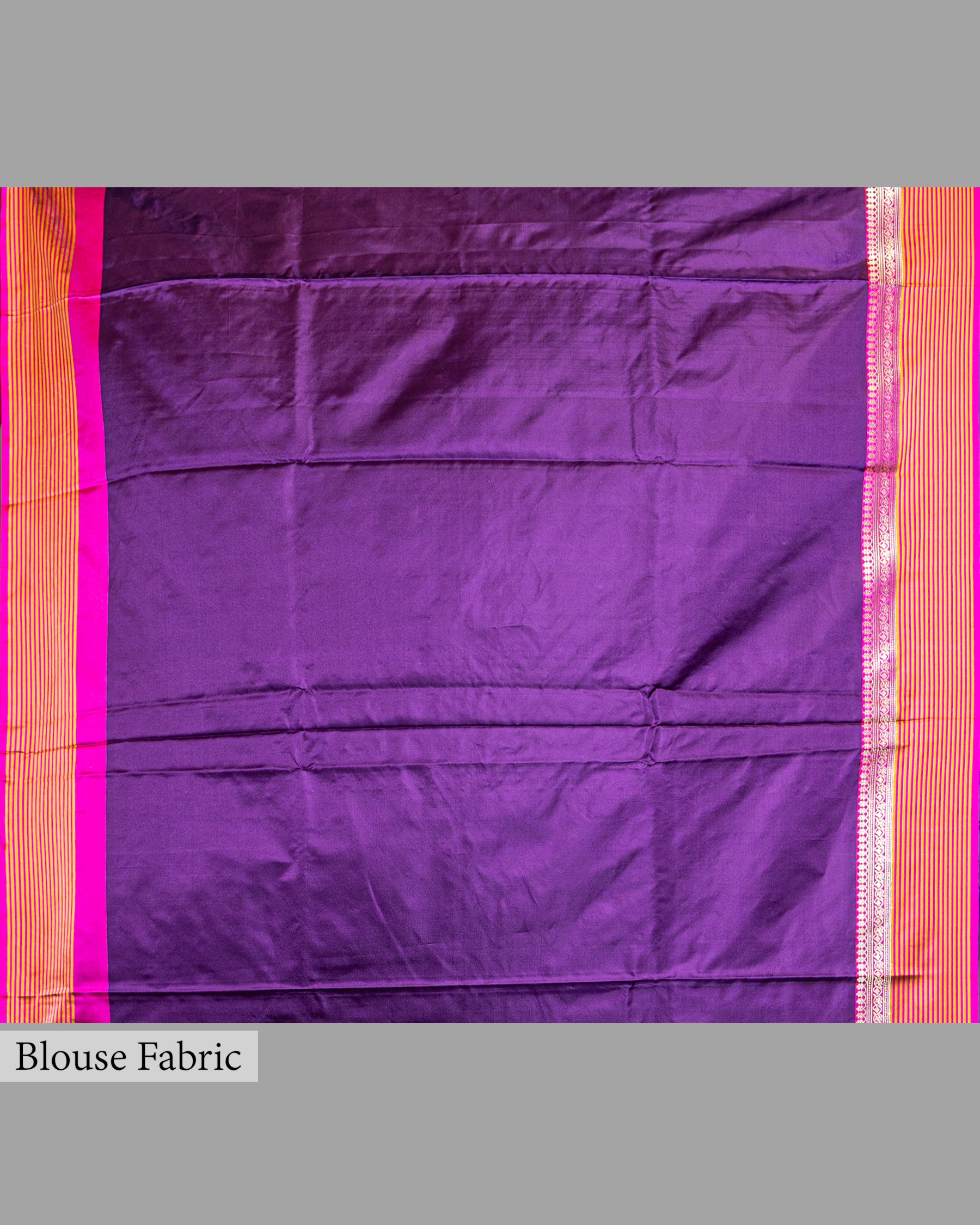 PURPLE MASHRU SILK SAREE WITH BANARASI BUTTI