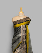 HANDWOVEN MASHRU SILK SAREE WITH BANARASI BORDER