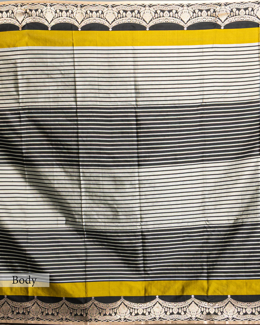 HANDWOVEN MASHRU SILK SAREE WITH BANARASI BORDER