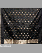 HANDWOVEN MASHRU SILK SAREE WITH BANARASI BORDER