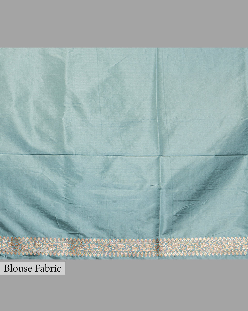 POWDER BLUE BANARASI SILK SAREE WITH TINCHOI MEENAKARI WORK